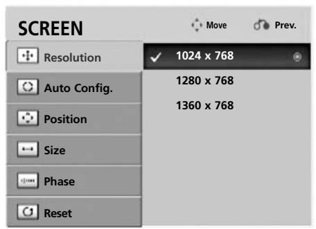 LG 55SL8000 - Selecting Resolution - 3