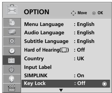 LG 55SL8000 - KEY LOCK - 1