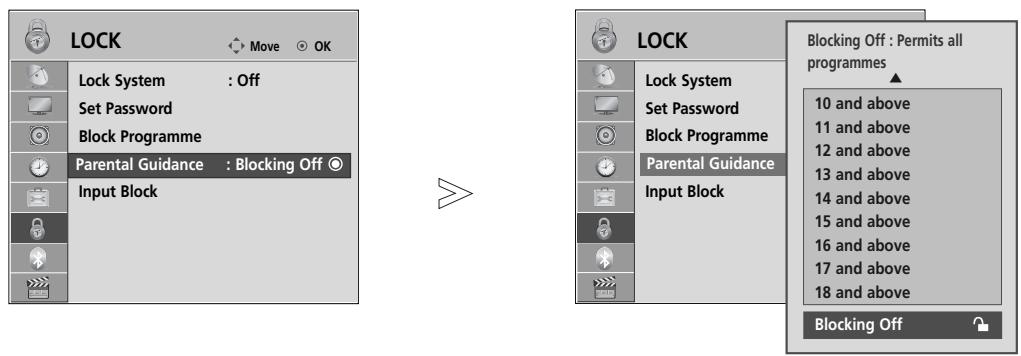 LG 55SL8000 - PARENTAL CONTROL (IN DIGITAL MODE ONLY) - 1