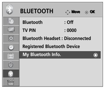 LG 55SL8000 - MY BLUETOOTH INFORMATION - 1