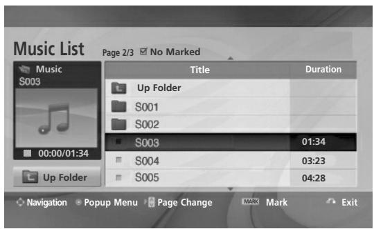LG 15EL9500 - Music Selection and PopUp Menu - 1