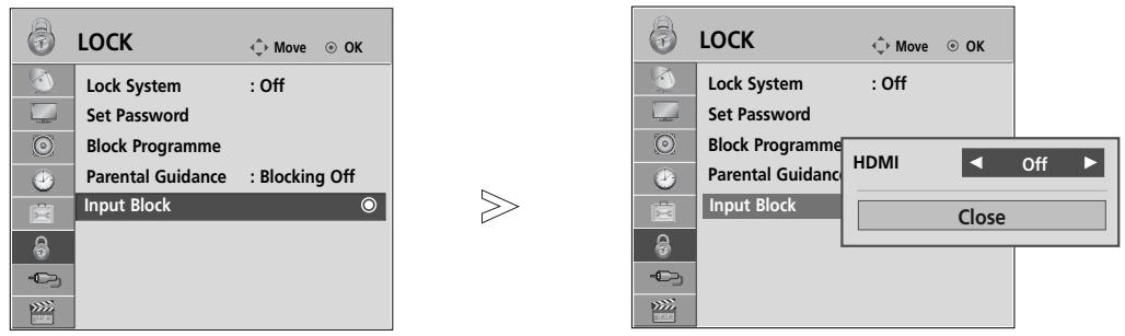 LG 15EL9500 - EXTERNAL INPUT BLOCKING - 1