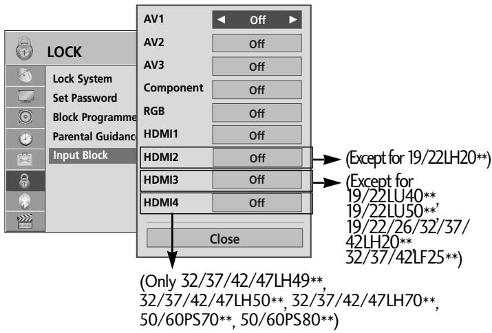 LG 19LU5000 - EXTERNAL INPUT BLOCKING - 3