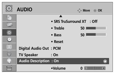 LG 19LU5000 - AUDIO DESCRIPTION (IN DIGITAL MODE ONLY) - 1