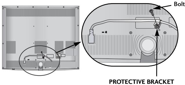 LG 19LU5000 - How to secure the power cable - 1