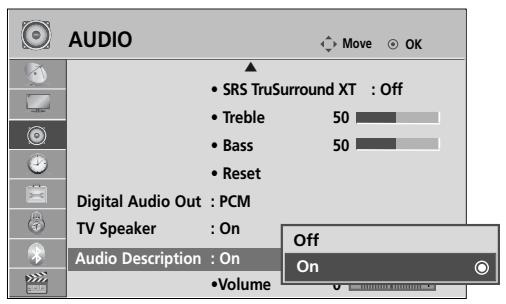 LG 19LU5000 - AUDIO DESCRIPTION (IN DIGITAL MODE ONLY) - 3