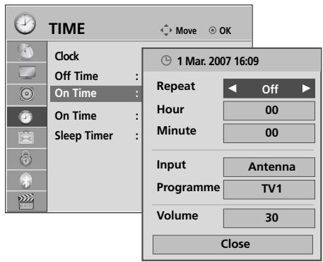 LG 19LU5000 - AUTO ON/OFF TIME SETTING - 2