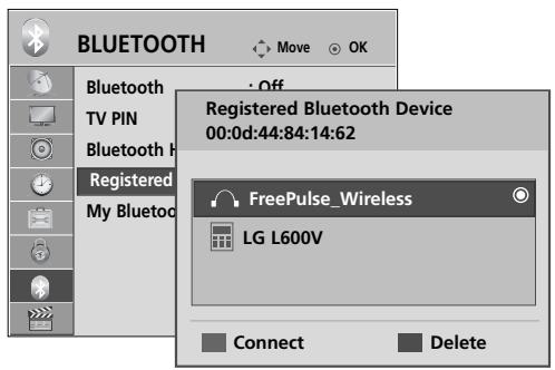 LG 19LU5000 - MANAGING REGISTERED BLUETOOTH DEVICE - 3