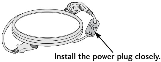 LG 19LU5000 - Use of ferrite core (This feature is not available for all models.) - 1