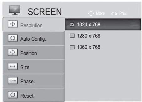 LG 32LD450 - Selecting Resolution - 3