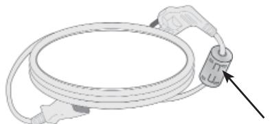 LG 32LD450 - Use of ferrite core (This feature is not available for all models.) - 1