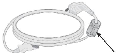 LG 32LD450 - Use of ferrite core (This feature is not available for all models.) - 1