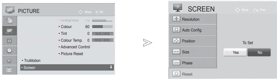LG 32LD450 - Screen Reset - 1