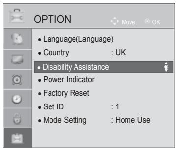 LG 32LD450 - AUDIO DESCRIPTION (IN DIGITAL MODE ONLY) - 1