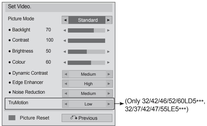 LG 32LD450 - ■ When you select the Set Video, - 1