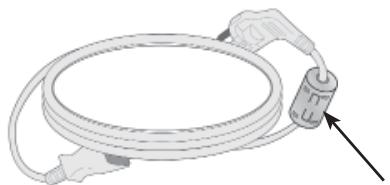 LG 32LD450 - Use of ferrite core (This feature is not available for all models.) - 1