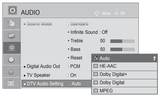 LG 32LD450 - DTV AUDIO SETTING (IN DIGITAL MODE ONLY) - 3