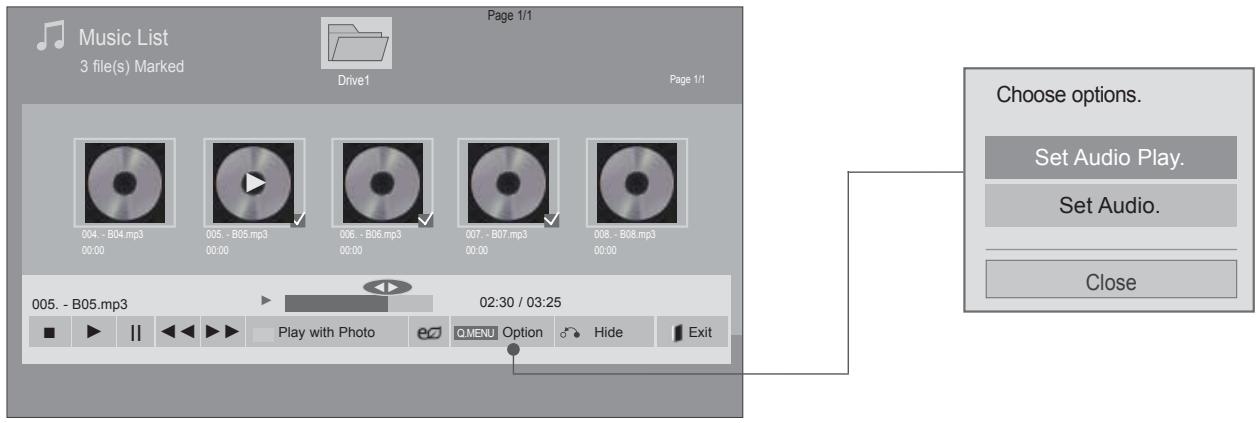 LG 32LD450 - Using the Music List function, play - 1
