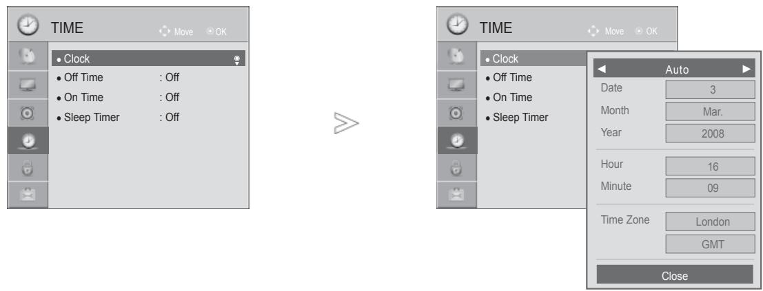 LG 32LD450 - CLOCK SETUP - 1