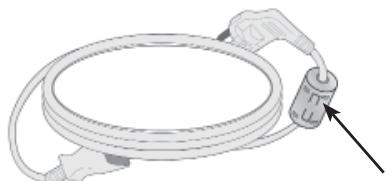 LG 32LD450 - Use of ferrite core (This feature is not available for all models.) - 1