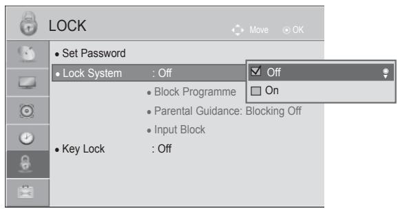 LG 32LD450 - SET PASSWORD & LOCK SYSTEM - 2