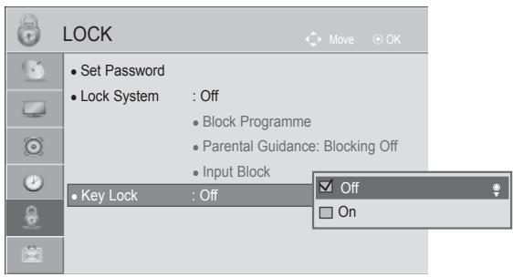 LG 32LD450 - KEY LOCK - 2