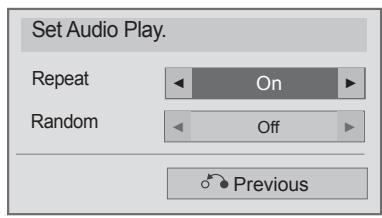 LG 32LD450 - ■ When you select the Set Audio Play, - 1