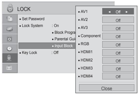 LG 32LD450 - EXTERNAL INPUT BLOCKING - 2