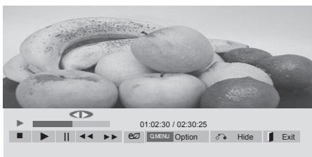 LG 32LV3400 - Control playback by using the following buttons. - 1
