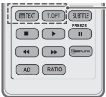 TEXT T.OPT SUBTITLE FREEZE ■ ▶ ■ << ▶> AD RATIO