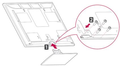 Diagram showing a device with labeled parts and a magnified inset highlighting a component with pins and connectors.