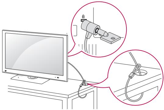 LG 32LW4500 - Using the Kensington security system - 1