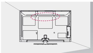 LG 32LW4500 - Securing the TV to a wall - 1