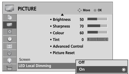 LG 37LH3800 - LED LOCAL DIMMING (Only 42/47LH90\*\*) - 2