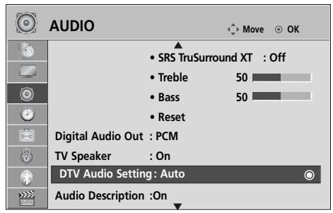 LG 37LH3800 - DTV AUDIO SETTING (IN DIGITAL MODE ONLY) - 1