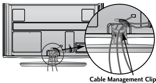 LG 37LH3800 - Install the Cable Management Clip as shown. - 1