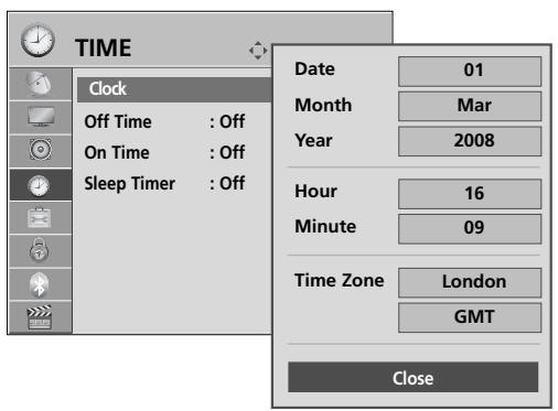LG 37LH3800 - CLOCK SETUP - 3