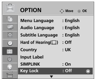 LG 37LH3800 - KEY LOCK - 1