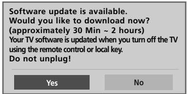 LG 37LH3800 - \* When setting "Software Update" - 1