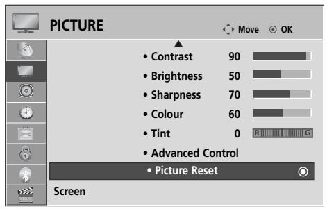 LG 37LH3800 - PICTURE RESET - 1