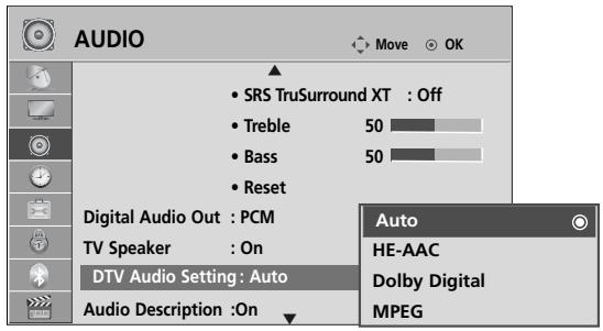 LG 37LH3800 - DTV AUDIO SETTING (IN DIGITAL MODE ONLY) - 2