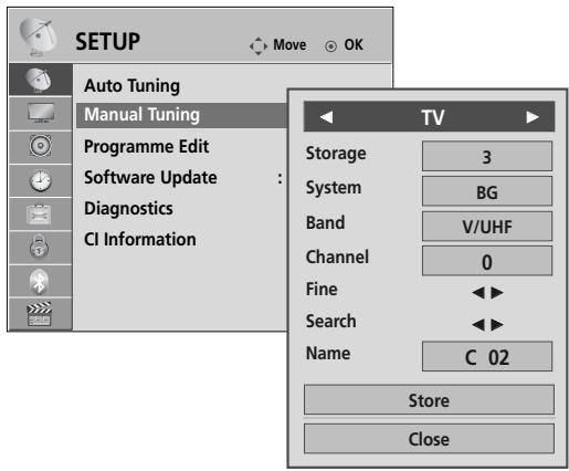 LG 37LH3800 - MANUAL PROGRAMME TUNING (IN ANALOGUE MODE) - 13