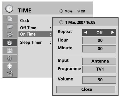 LG 37LH3800 - AUTO ON/OFF TIME SETTING - 2