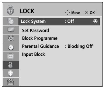 LG 37LH3800 - SET PASSWORD & LOCK SYSTEM - 1