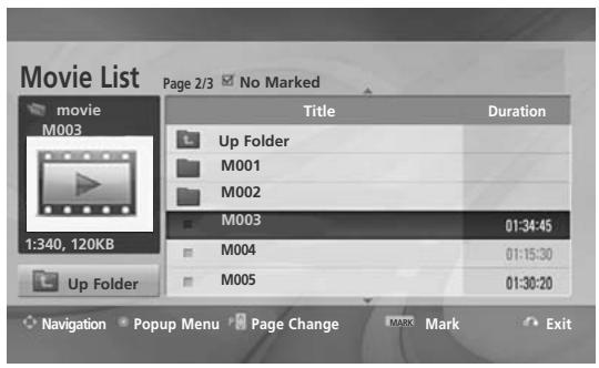 LG 37LH3800 - Movie Selection and PopUp Menu - 1