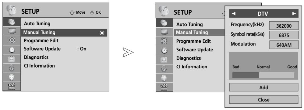 LG 37LH3800 - MANUAL PROGRAMME TUNING (IN DIGITAL MODE) - 11