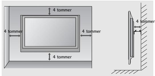 LG 422000 - Veggmontering: Loddrett installing - 2
