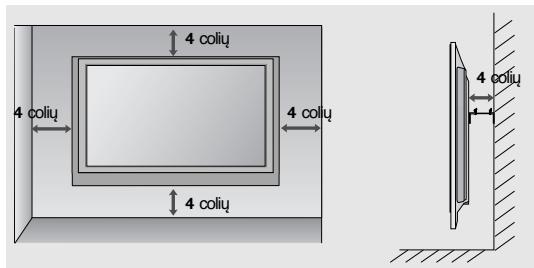 LG 422000 - TVIRTINIMAS PRIE SIENOS: TVIRTINIMAS HORIZONTALIOJE PADUTYJE - 2