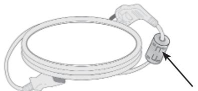 LG 42LD420 - Use of ferrite core (This feature is not available for all models.) - 1