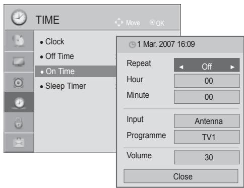 LG 42LD420 - AUTO ON/OFF TIME SETTING - 3